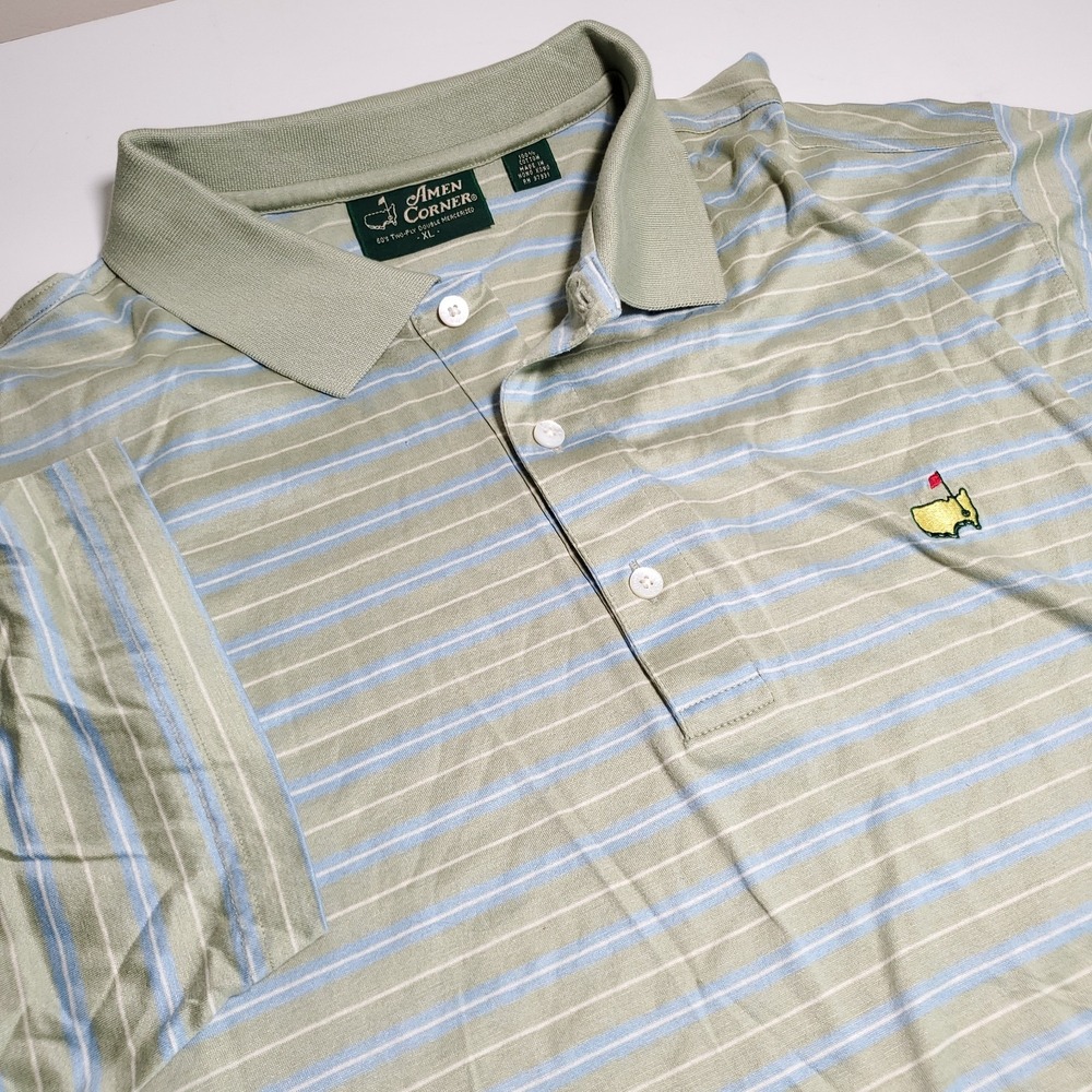 Vintage Masters Augusta Mens XL Golf Polo Shirt Amen Corner Green